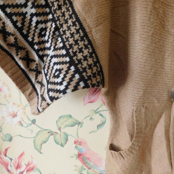 🦔🦔 Aztec Style Lambswool Cardigan - Picture 2 of 10